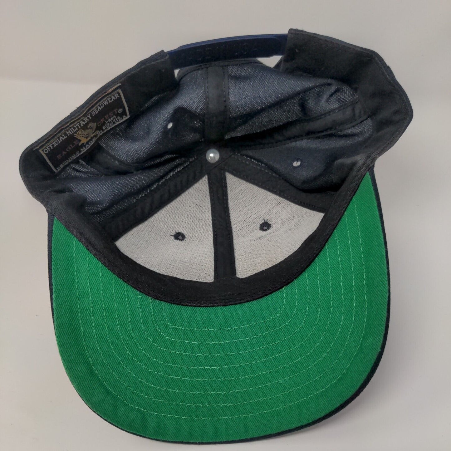 US Air Force Retired Snapbak Hat Blue OSFA Adjustable Embroidered Eagle Crest
