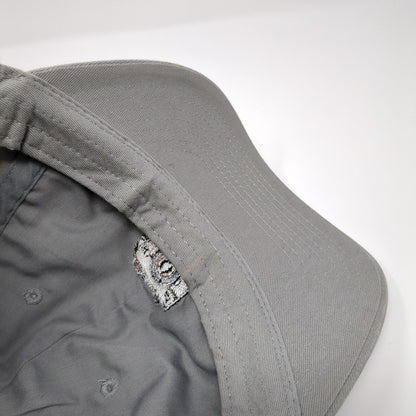 Camera Slideback Hat Gray One Size Adjustable Embroidered Vented Holes 6 Panel