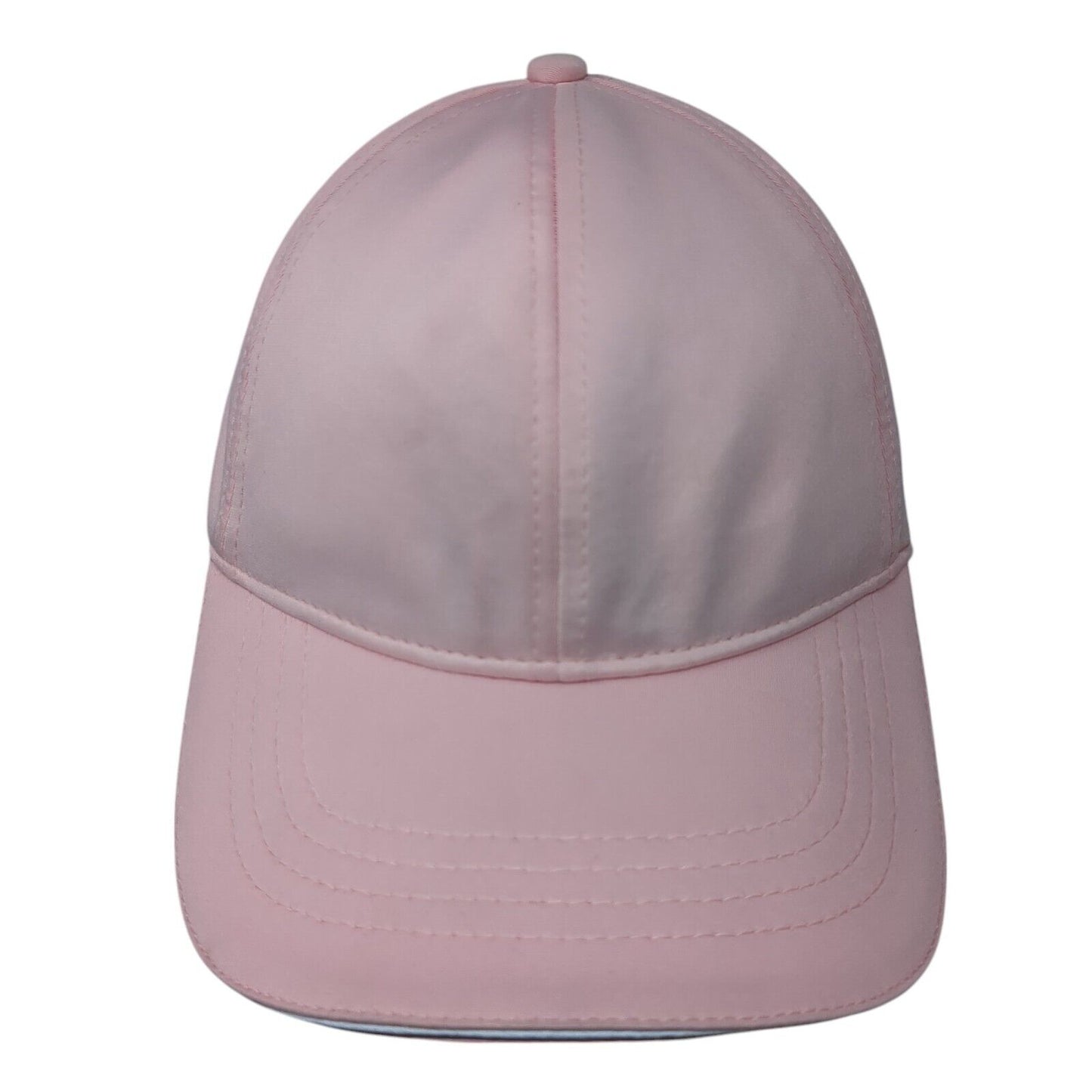 Unbranded Strapback Hat Pink One Size Adjustable Ponytail Solid Blank