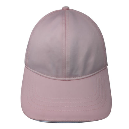 Unbranded Strapback Hat Pink One Size Adjustable Ponytail Solid Blank