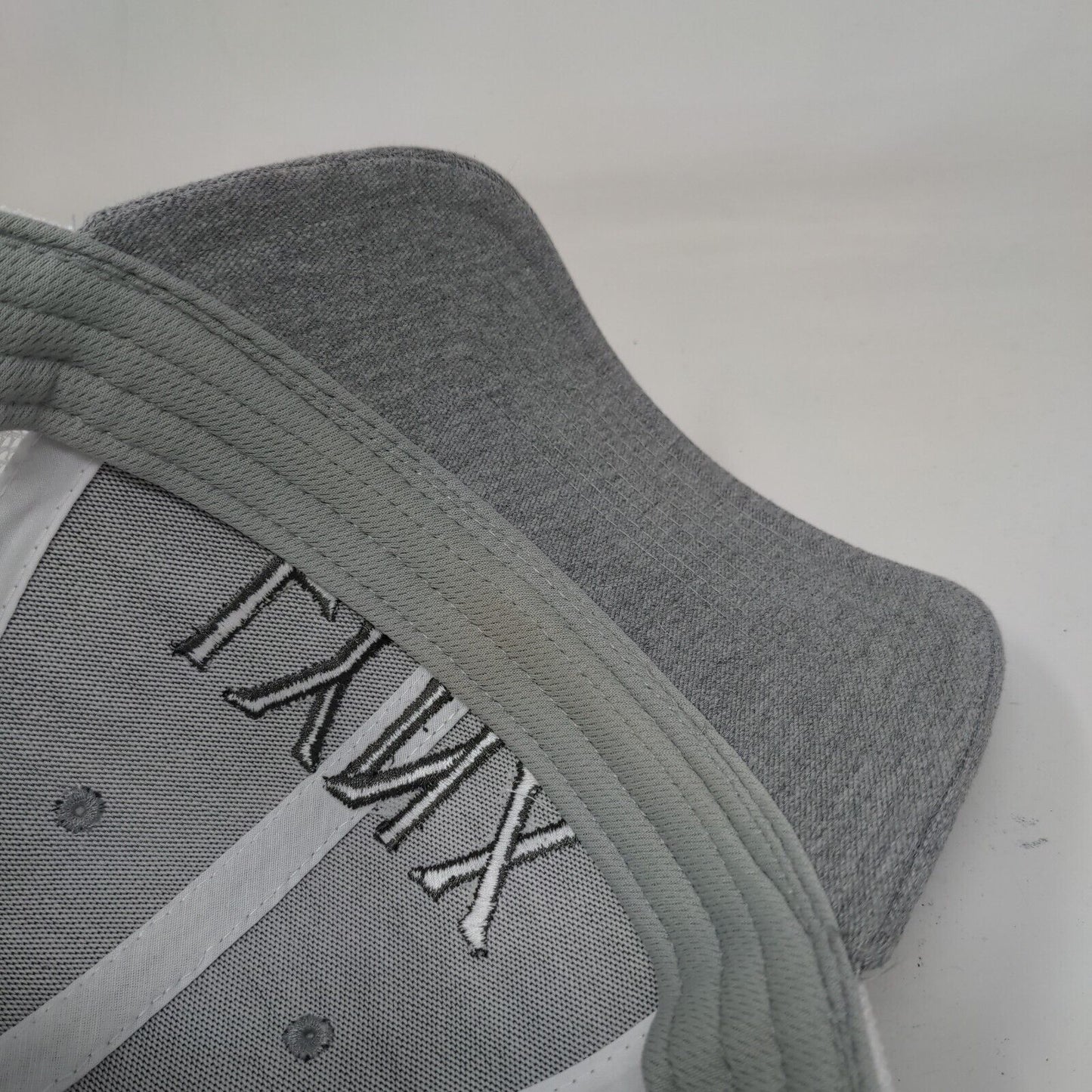 LYNX Snapback Trucker Hat Gray One Size Adjustable Mesh Back Dome Headwear Co.