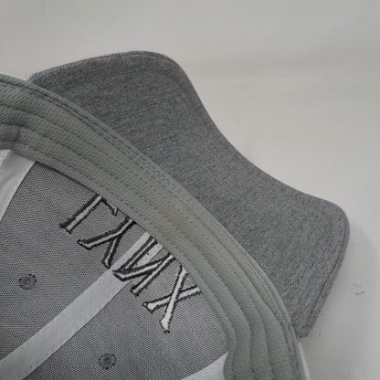 LYNX Snapback Trucker Hat Gray One Size Adjustable Mesh Back Dome Headwear Co.