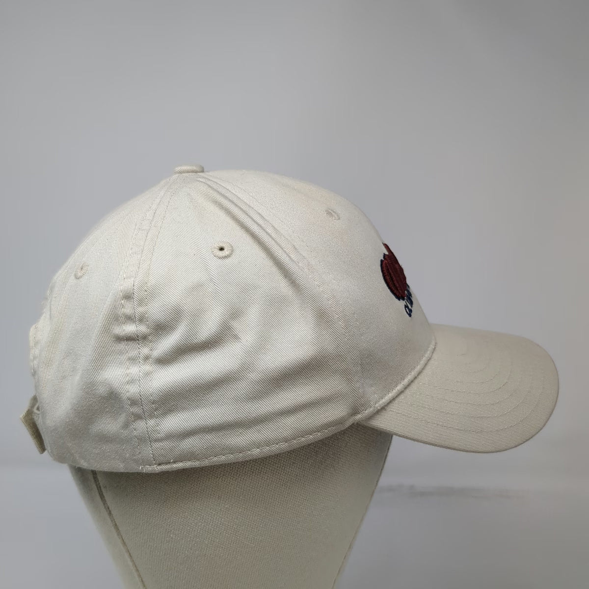 New Era Baseball Cap Beige Red Blue One Size 2003 US Open Olympia Fields USA Hat