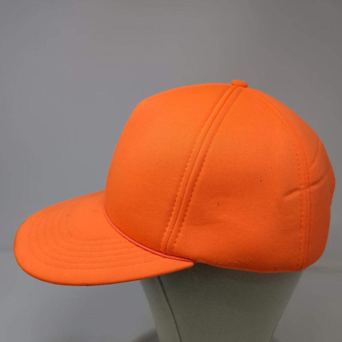 5 Panel Orange One Size Rope Foam Front Snapback Blank Green Undervisor Hat