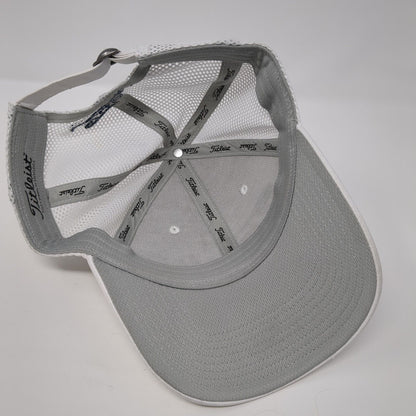 Titleist Slideback Mesh Back Hat White One Size 6 Panel Embroidered