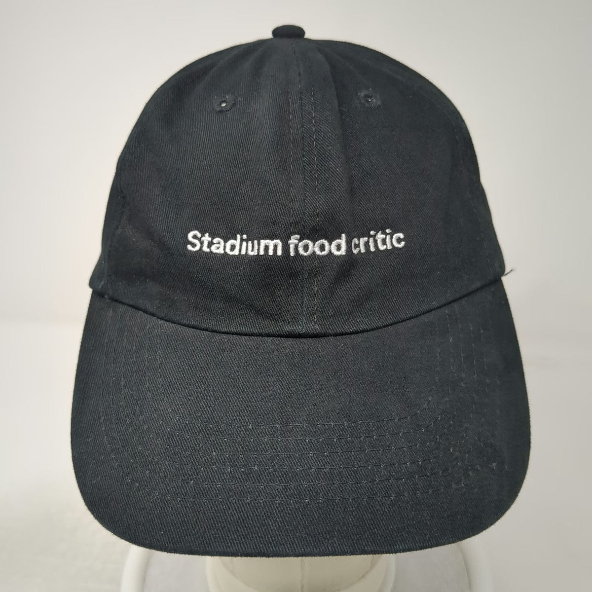 Baseball Cap Black One Size Stadium Food Critic T-Mobile Slideback Cotton Hat