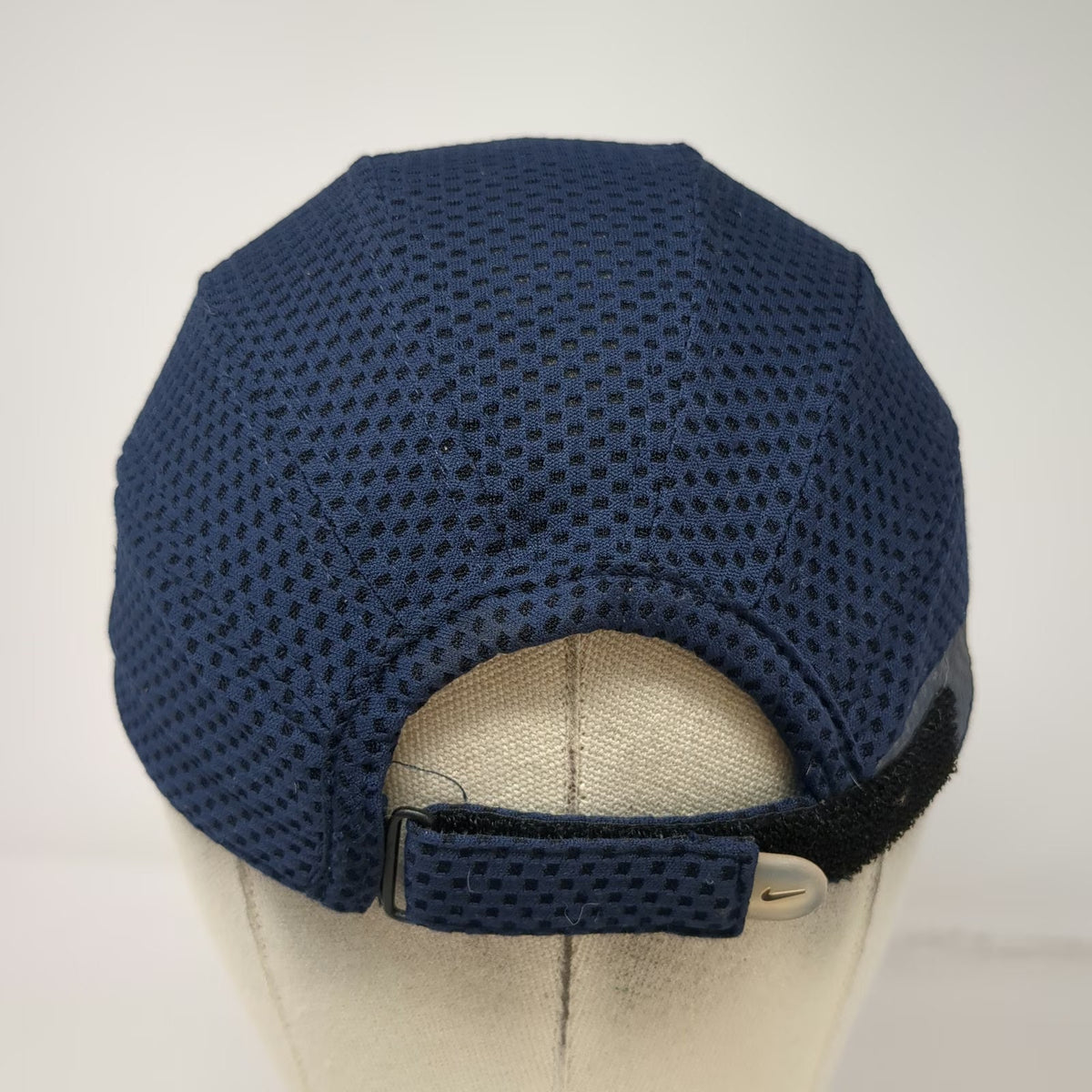 Nike Blue Gold OS Dri-FIT Mesh 5 Panel Strapback Embroidered Swoosh Hat