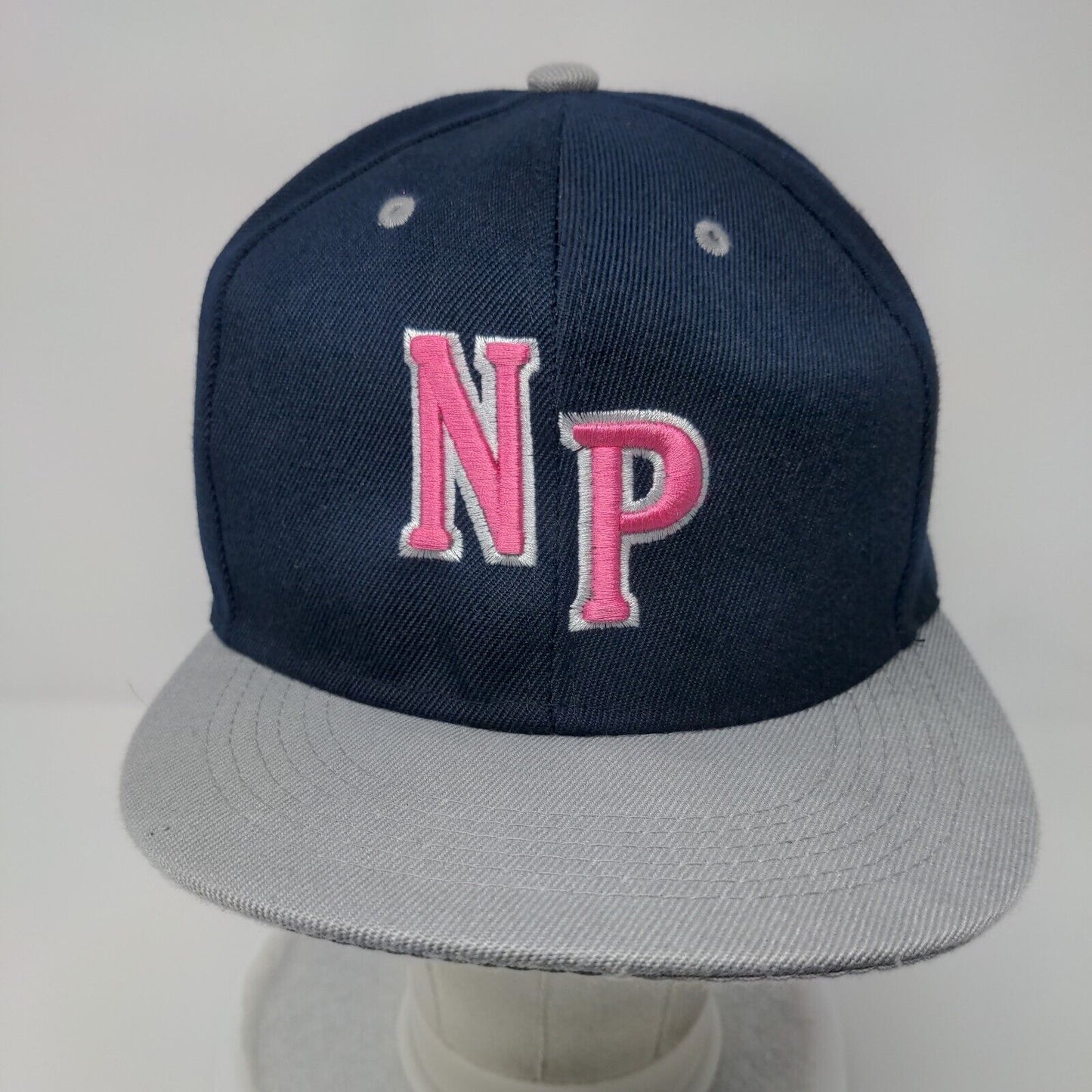 NP Pilgrims Premium Snapback Hat Blue OSFA Adjustable Embroidered Max Headgear