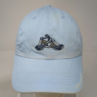 Life is Good Baseball Cap Blue One Size Sneakers Graphic Slideback Cotton Hat
