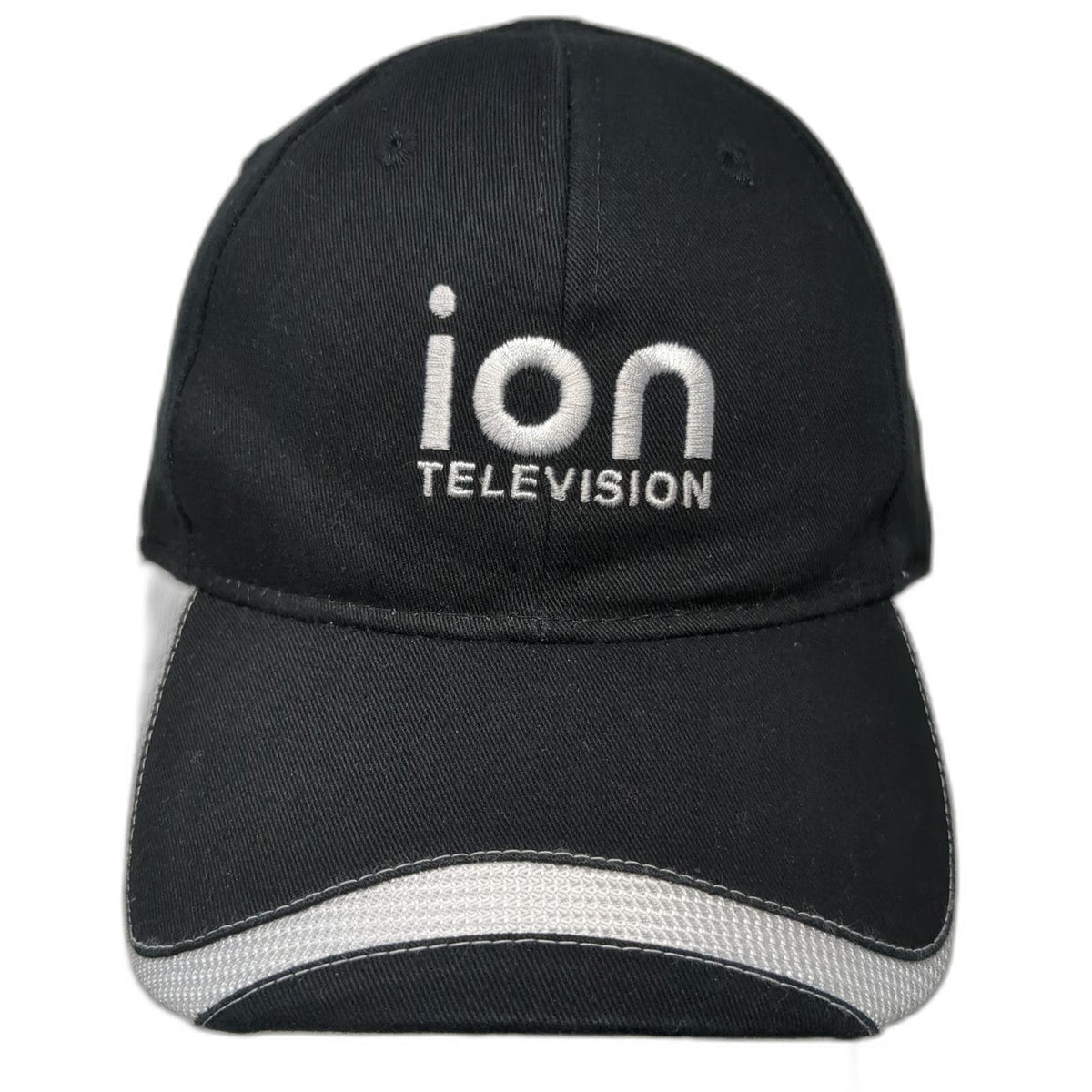 Big Accessories Baseball Cap Black White One Size Ion Television Mesh Trim Hat