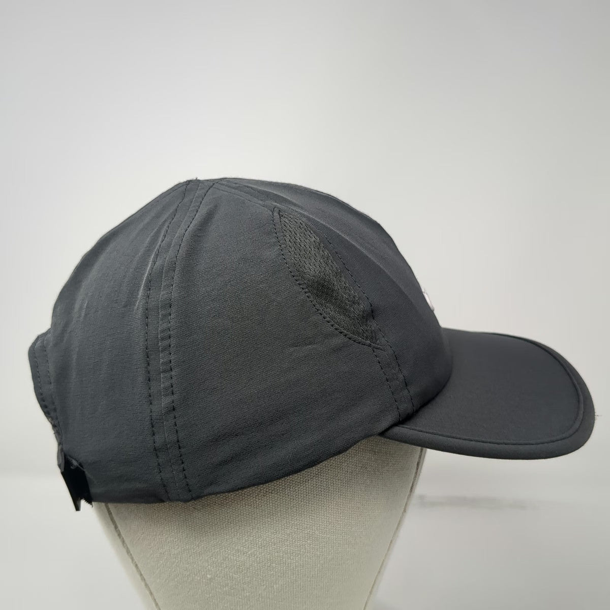 Capelli Sport Baseball Cap Gray One Size Strapback Mesh Vents Performance hat