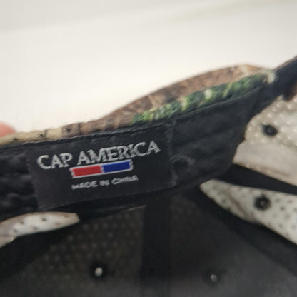 Cap America Baseball Cap Brown Camo One Size Miller Perforated Strapback Hat