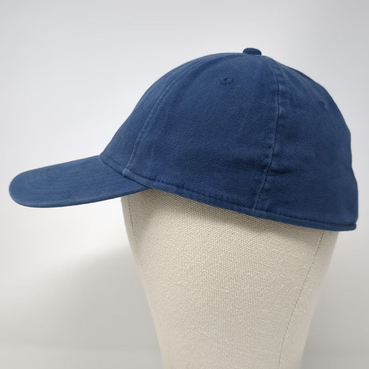 TaylorMade Blue Baseball Cap M Golf Hat Stretch Fit Front Patch Logo Curved Brim