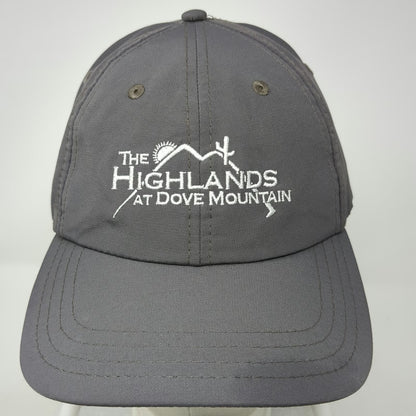 Pukka Baseball Cap Gray One Size Polyester Strapback Highlands Dove Mountain Hat