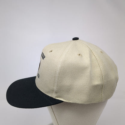 Grouse Ridge 2002 Snapback Hat Tan OS Adjustable Embroidered 6 Panel Otto Cap