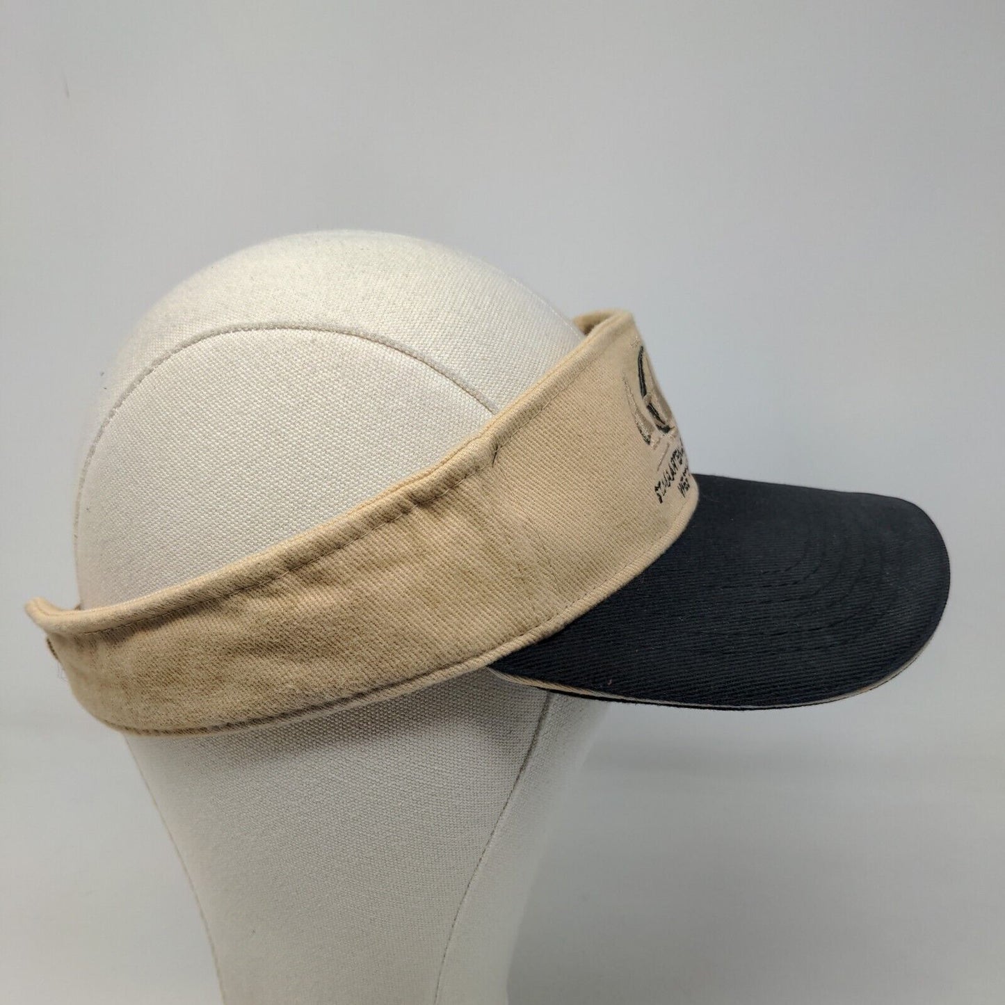 St. Maarten St. Martin West Indies Men's Strapback Sun Visor Cap Hat Tan 58CM