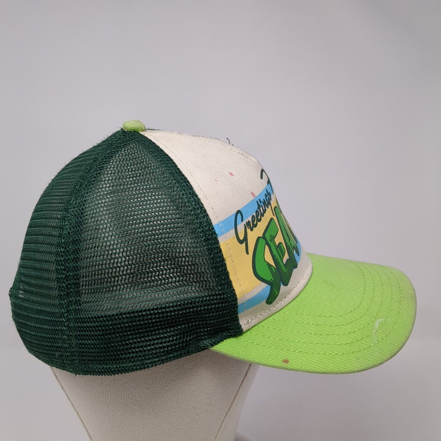 Greetings From Seattle Snapback Trucker Hat Green OS Adjustable American Needle