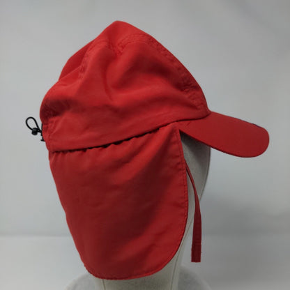 Sun-Skinz UV Protection Kids Trapper Hat Red 1-6 Years Embroidered Ear Flaps