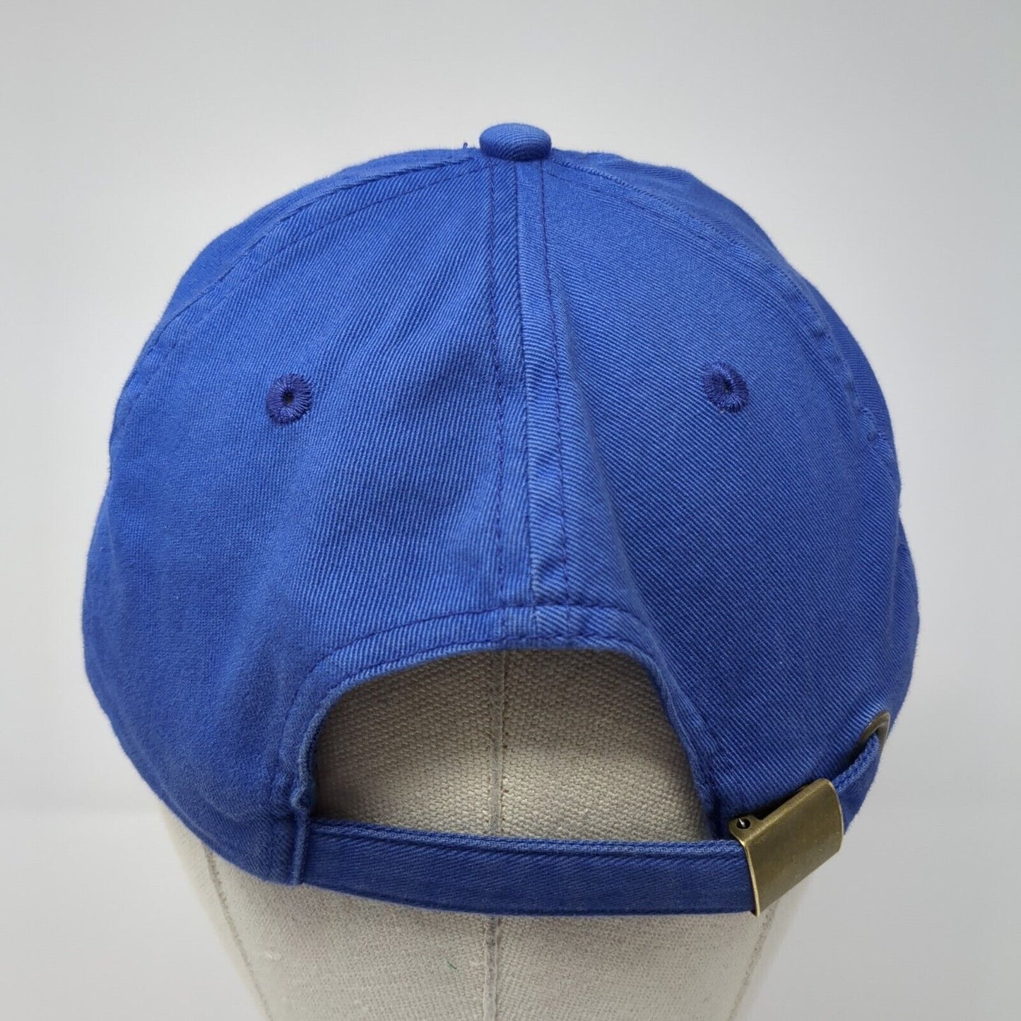 O-BASF We Create Chemistry Slideback Hat Blue One Size Adjustable Embroidered