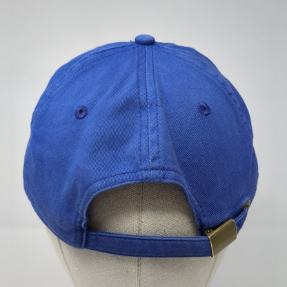O-BASF We Create Chemistry Slideback Hat Blue One Size Adjustable Embroidered