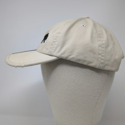 J Hats Baseball Cap Beige One Size Black Mountain NC Bear Distressed Slideback
