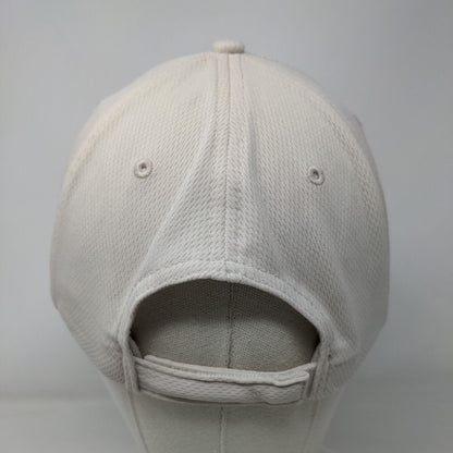Greg Norman Shark Strapback Hat Tan OSFA Embroidered Adjustable