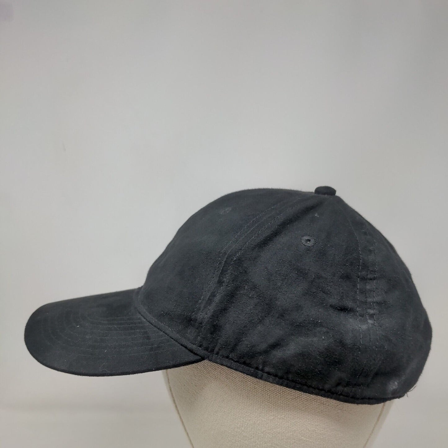 H&M Slideback Hat Black One Size Adjustable Blank Vent Holes 6 Panel