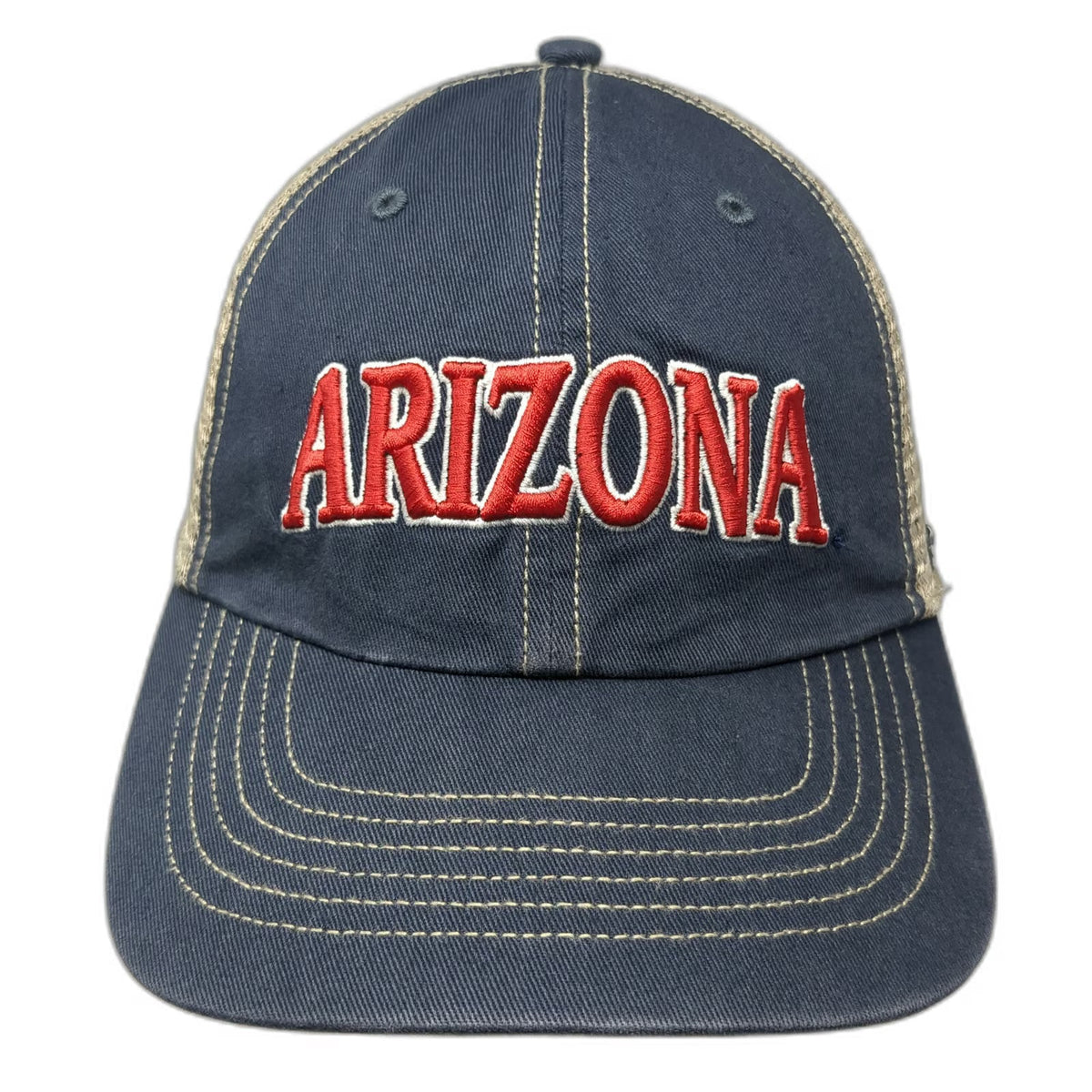 '47 Arizona Wildcats NCAA Trucker Hat Blue Beige One Size Snapback Mesh Green