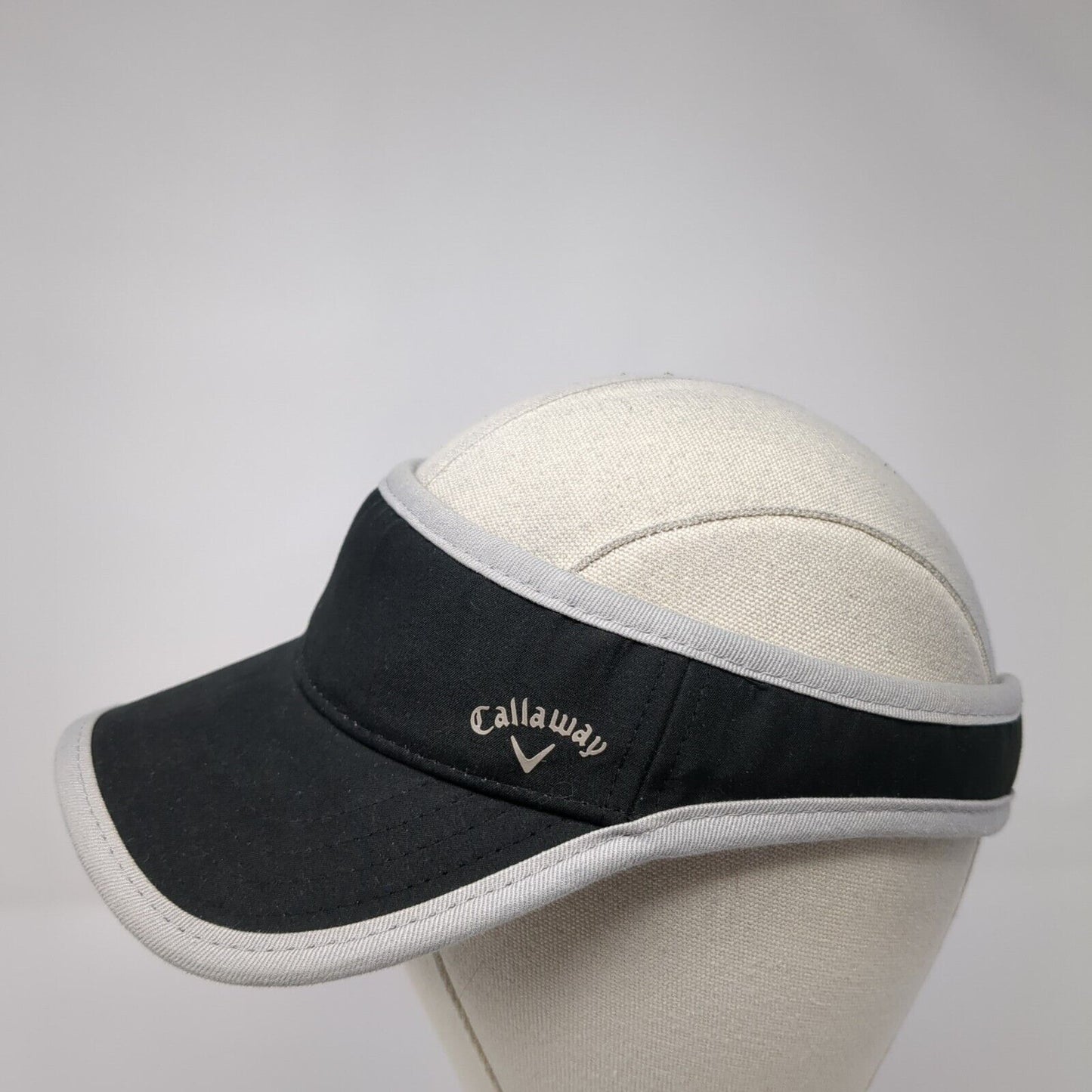 Callaway Strapback Golf Sun Visor Hat Black One Size Adjustable Lightweight