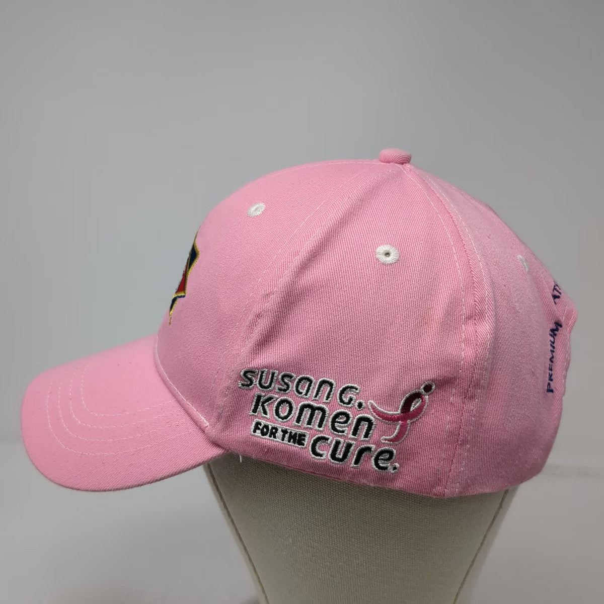 Dietz & Watson Baseball Cap Pink One Size Strapback Susan G Komen Hat Logo Meats