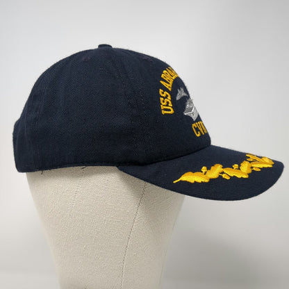 Calhead Blue Snapback One Size USS Abraham Lincoln CVN 72 Navy Ship Oak Leaf Hat