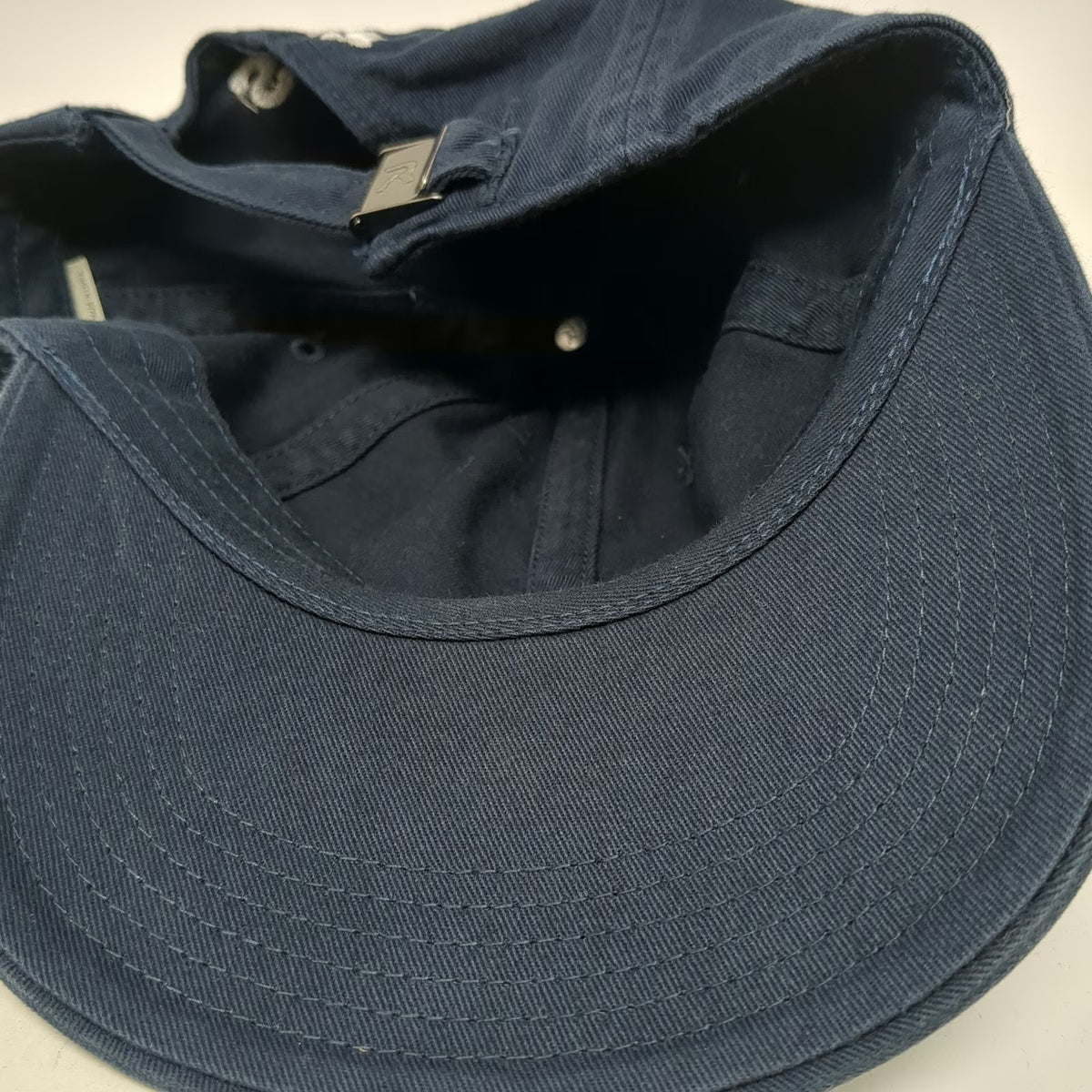 Richardson Baseball Cap Blue L Slideback Cotton SUDS Logo Embroidered Strap Hat