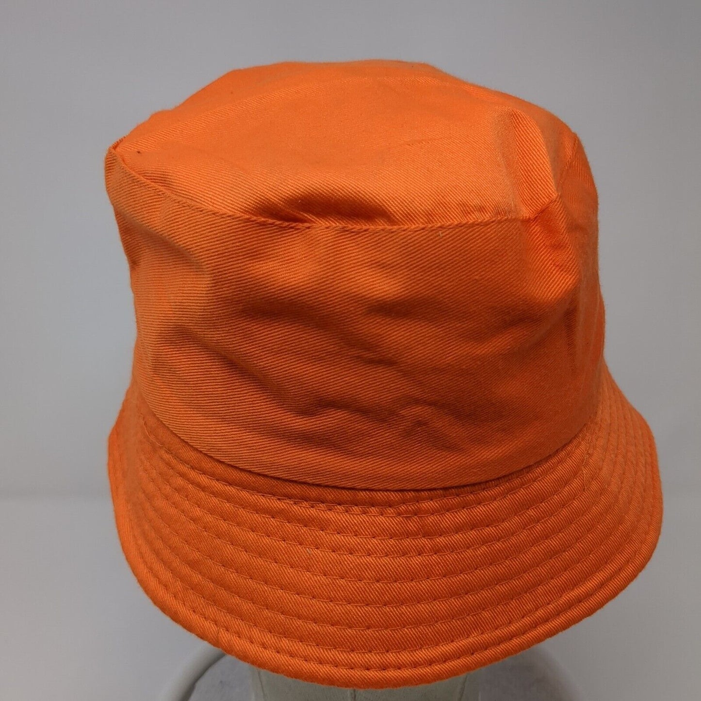 Unbranded Bucket Hat Orange One Size Solid Lightweight Blank Outdoor