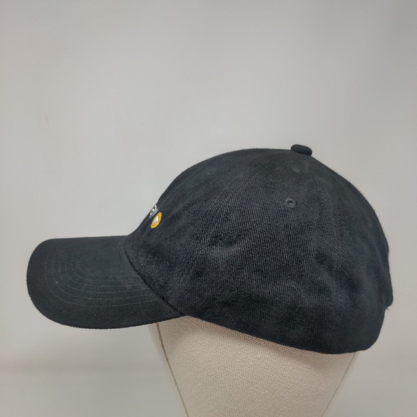 AutoWay Slideback Hat Black One Size Embroidered 6 Panel Att Headwear