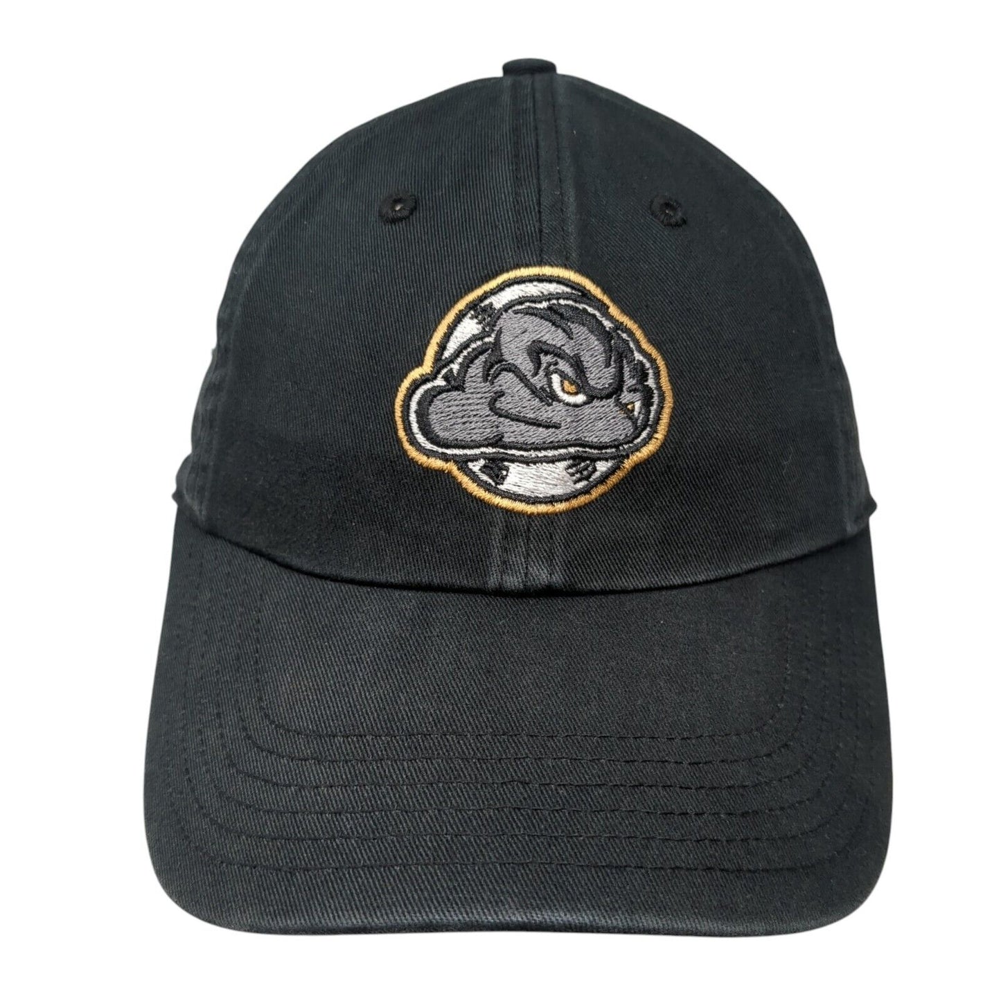 Richardson Slideback Baseball Cap Black Large Adjustable Embroidered 6 Panel