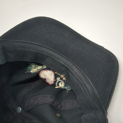 SDI Baseball Cap Black One Size Sunriver Heart Flowers Cotton Embroidered Hat