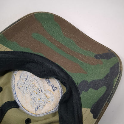 Jack's Camo Baseball Cap Green One Size Bishop California Logo Embroidered Hat