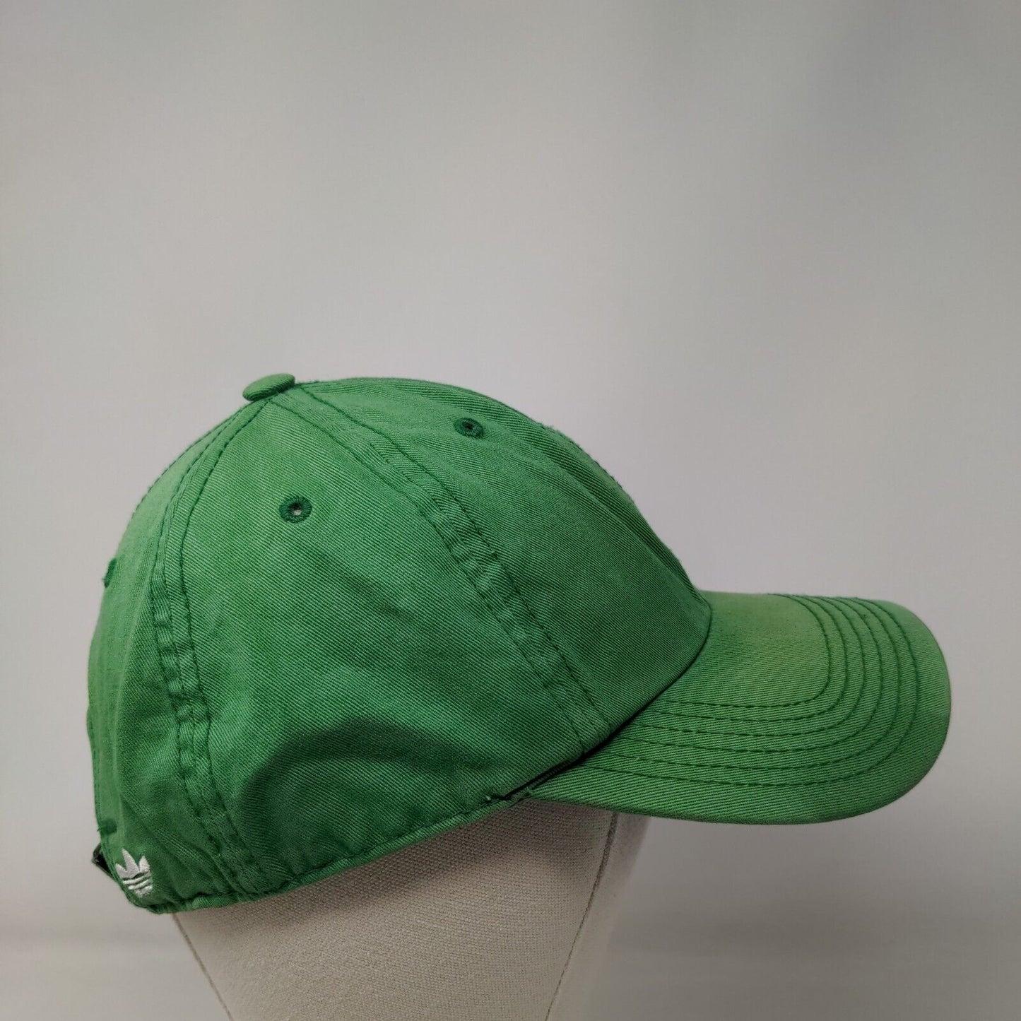 Adidas Trefoil Slideback Hat Green OSFA Embroidered Adjustable 6 Panel