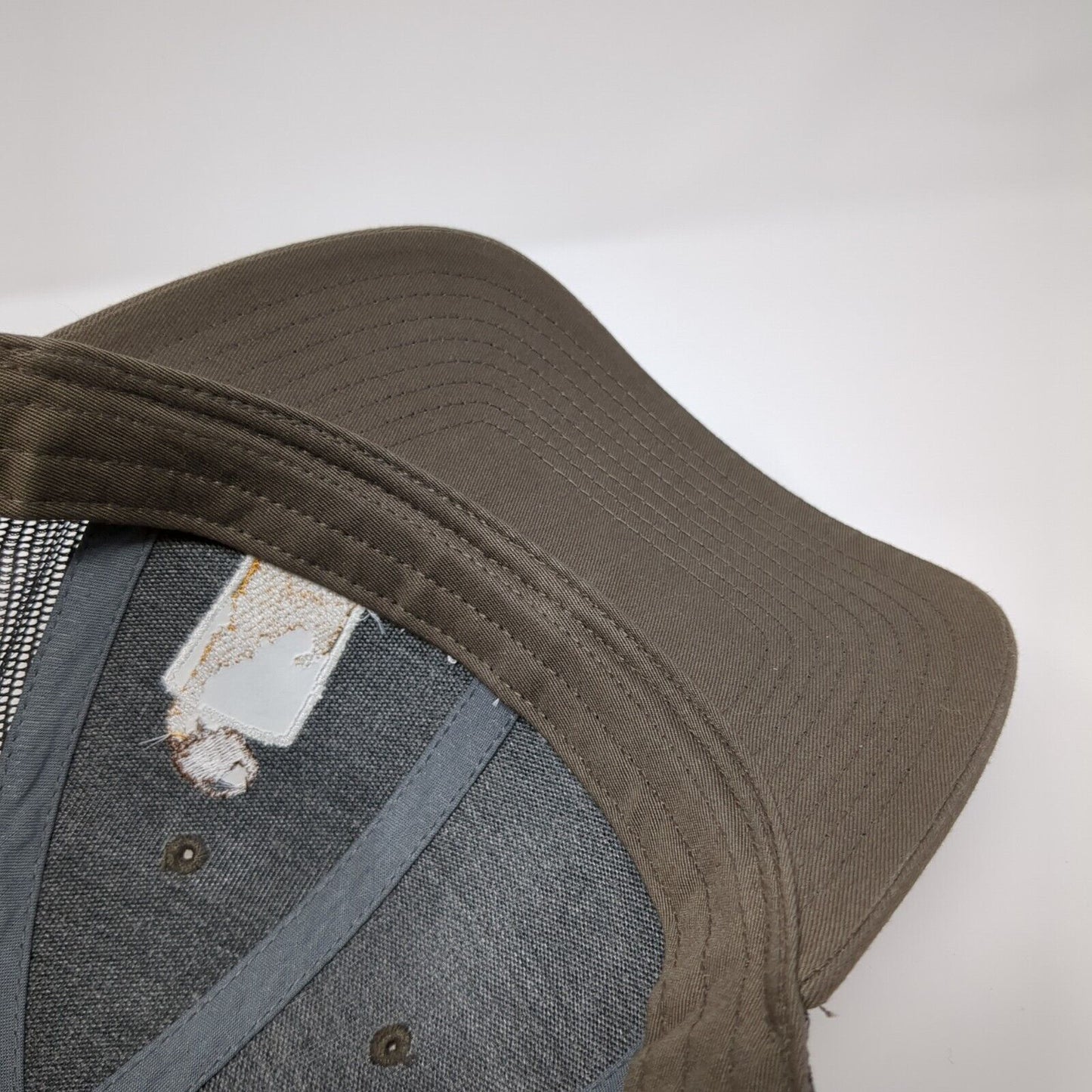 Drink Local Brew Snapback Trucker Hat Brown M/L Embroidered Richardson