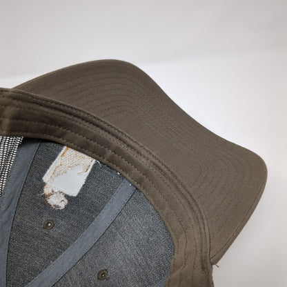 Drink Local Brew Snapback Trucker Hat Brown M/L Embroidered Richardson