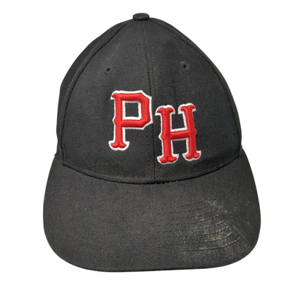 PH Fitted Hat Black Size 7 Embroidered 6 Panel PTS65 Surge Richardson