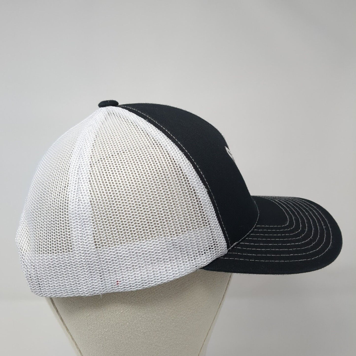 Boise River R&T Snapback Trucker Hat Black OS Adjustable Mesh Pacific Headwear