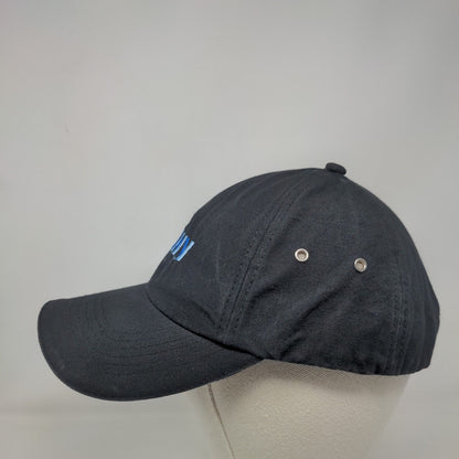 MWV Strapback Hat Black One Size Adjustable Embroidered Vent Holes