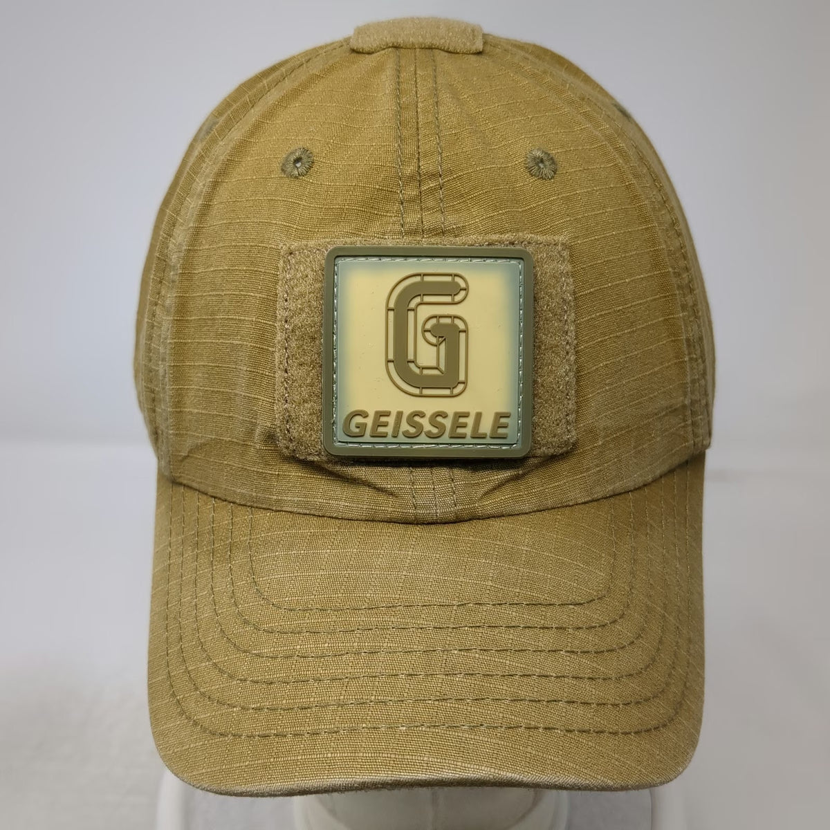 Geissele Baseball Cap Brown One Size Strapback American Flag Tactical Patch Hat