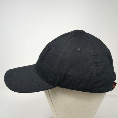 Ranger Joe's Black One Size Baseball Cap Tactical Patch Slideback Hat Cotton