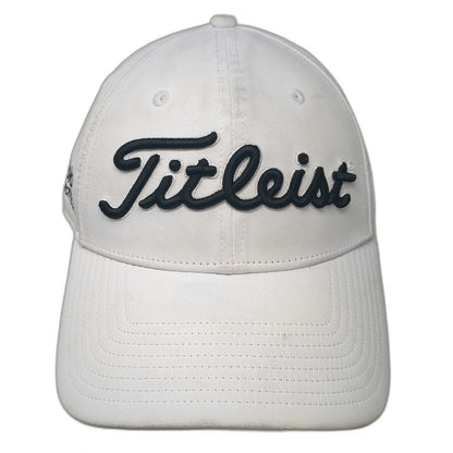 Titleist Golf Baseball Cap White One Size Performance Adjustable Slideback Hat