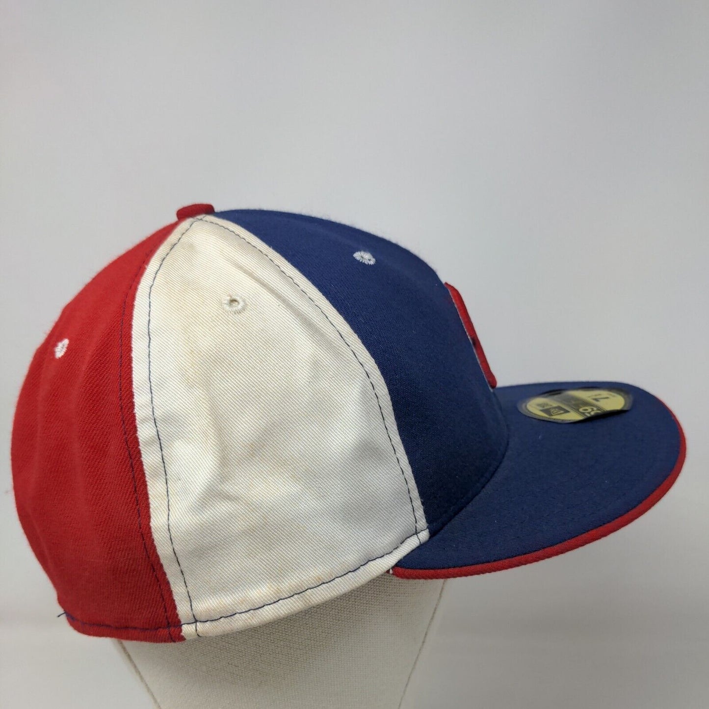 New Era Men's 59Fifty Hat Multicolor 7 1/2 Embroidered Washington Nationals Logo