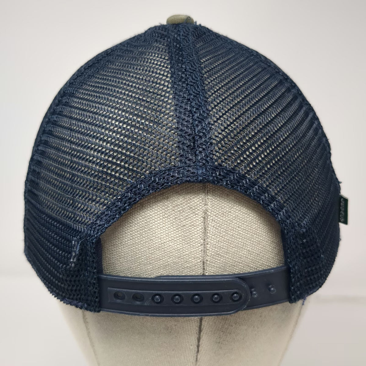 Legacy Sun Valley Idaho Mountain Patch Trucker Hat Beige Blue Gray One Size