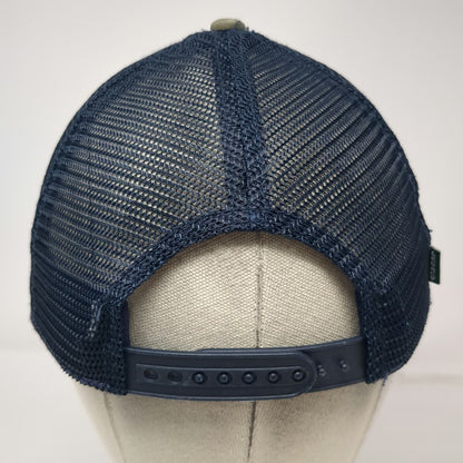 Legacy Sun Valley Idaho Mountain Patch Trucker Hat Beige Blue Gray One Size