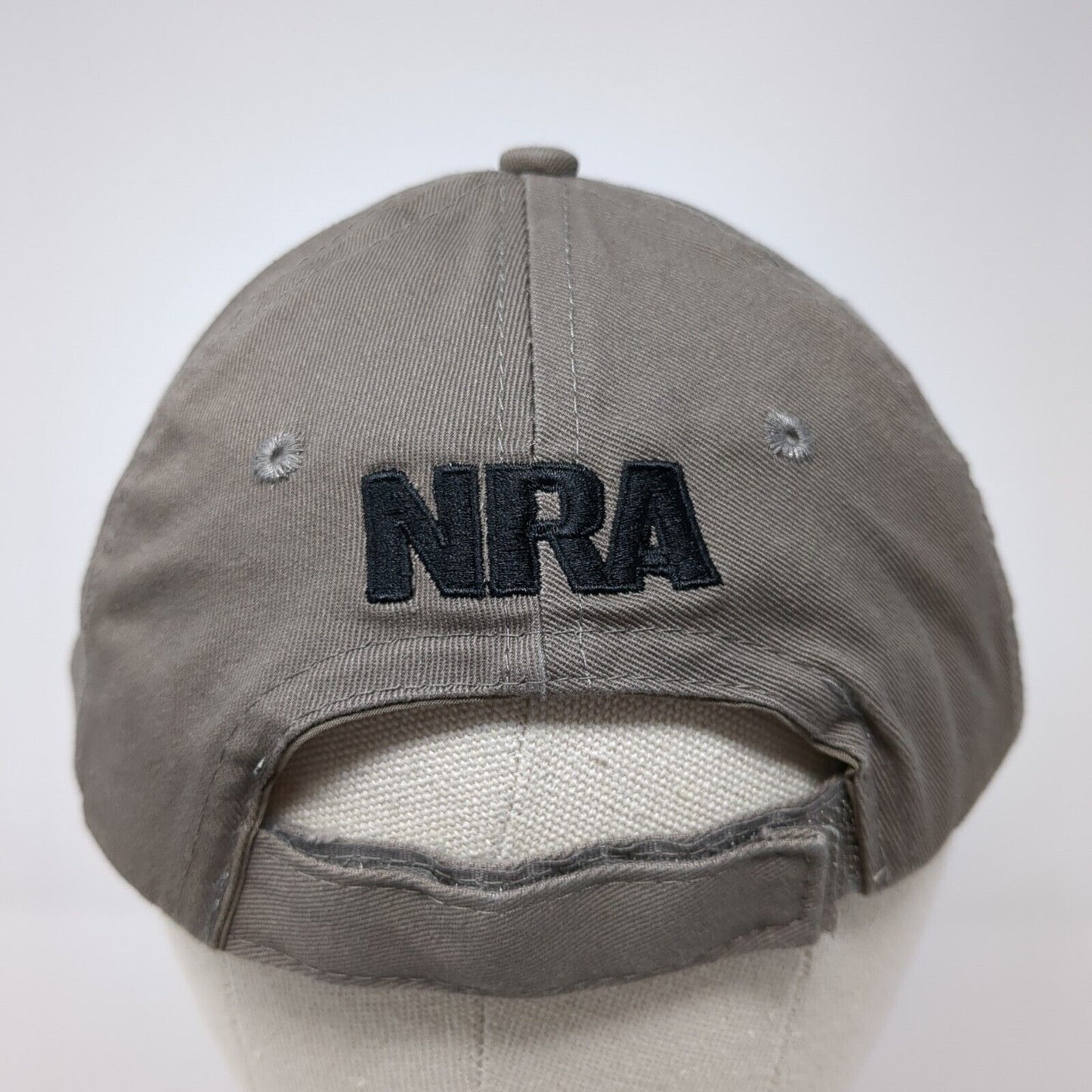 NRA National Rifle Association Strapback Hat Brown OS Adjustable Embroidered